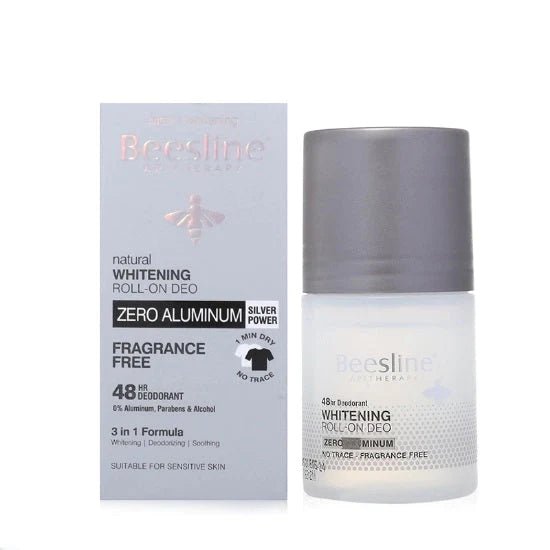 Beesline 48 Hrs Men Roll On Deo Whitening Zero Aluminium silver power 70ml - Anwar Store