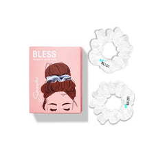 Bless Scrunchies Set WHITE 2pcs - Anwar Store