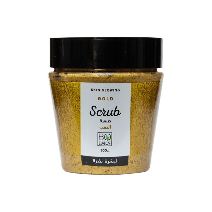 BOBANA SCRUB GOLD SKIN GLOWING 300GM - Anwar Store