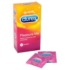 Durex Condom, Pleasure Me - 12 Pieces offer - Anwar Store