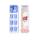 imPRESS Color Press-on Manicur Baby Why So Blue KIMC015C NAILS Anwar Store