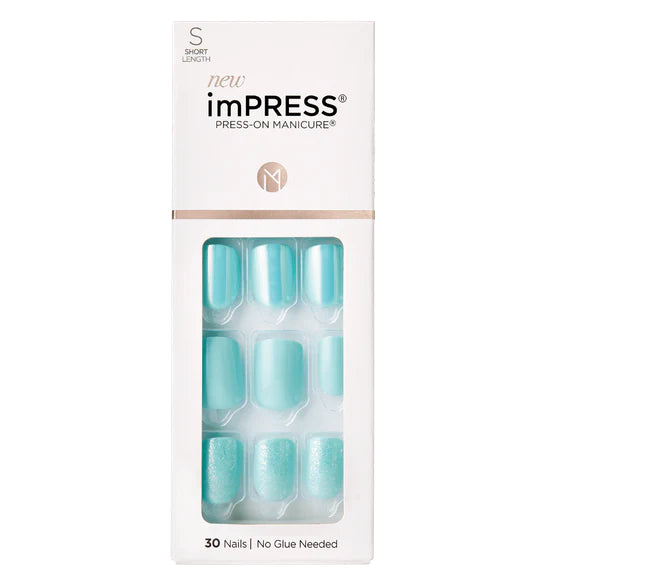 imPRESS Press-on Manicure Rain CheckV KIM012 NAILS Anwar Store