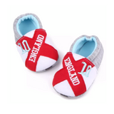 England Baby Shoes Grey / Red