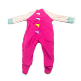 Hot Pink Dinosaur Sleepsuit