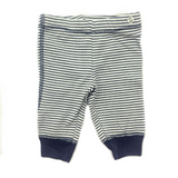 Moon and Back Striped Dark Blue/ White Pants