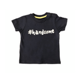 Handsome - Dark Blue Baby Boy T-Shirt