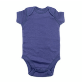 Moon and Back Dark Blue Short Sleeve Bodysuit