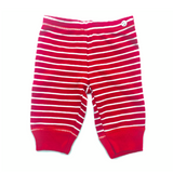 Moon and Back Striped Red Pants