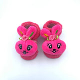 Baby Socks Pink Bunny 0-12 M