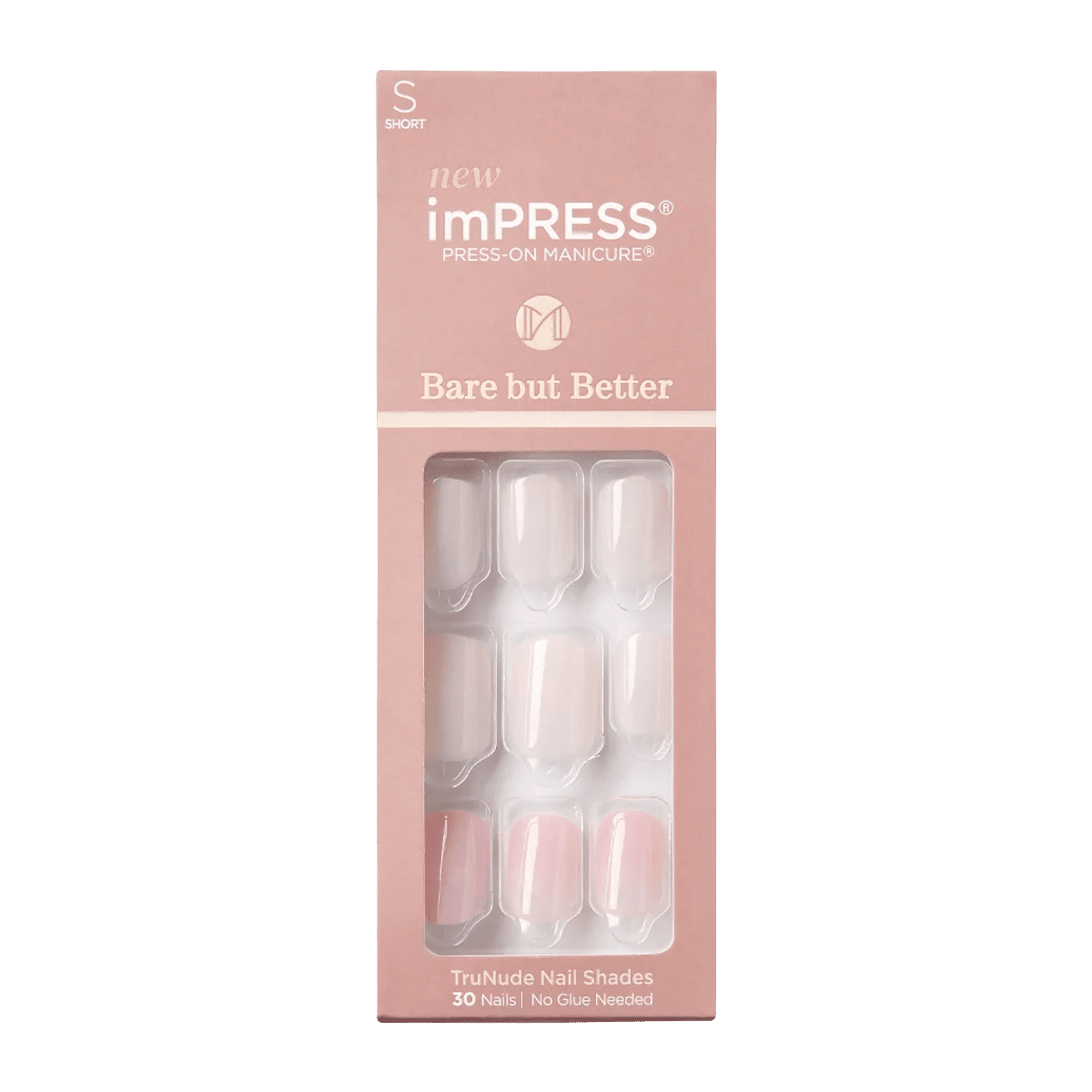 imPRESS Bare but Better Press-on Manicure Effortless Finish IMB02C - Anwar Store