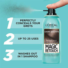 L'Oreal Magic Retouch Dark Brown Temporary Instant Root Concealer Spray 75ml - Anwar Store