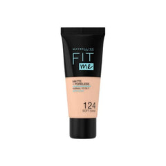 Maybelline Fit Me Matte & Poreless Foundation 124 Soft Sand 30ml - Anwar Store